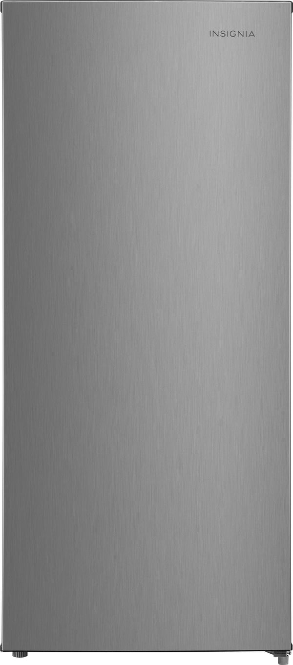 Insignia™ - 7.1 Cu. Ft. Garage Ready Upright Convertible Freezer - Stainless Steel Look
