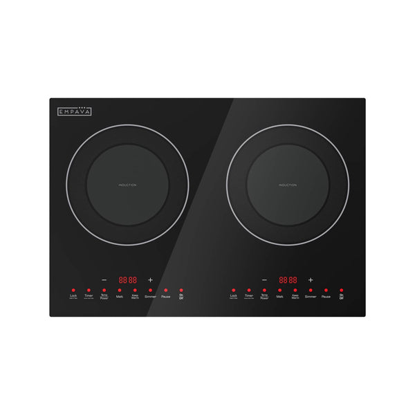 Empava - 20.5 in. Portable Double Burners Induction Cooktop - Black