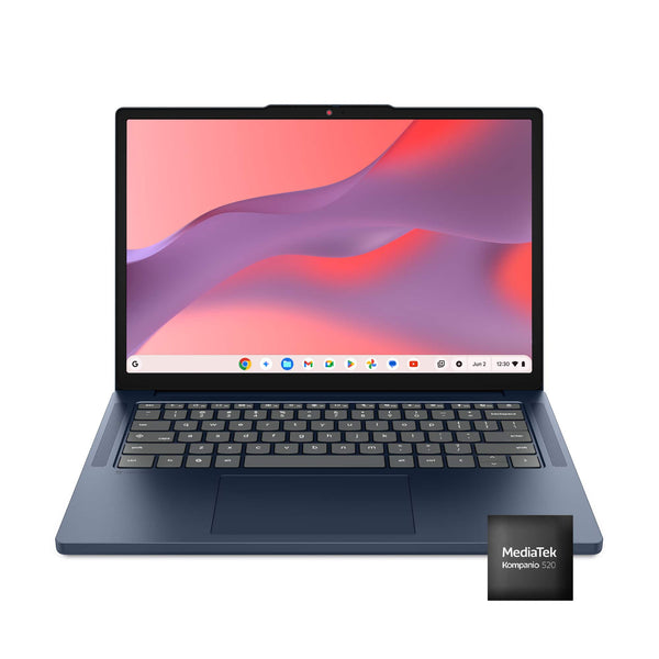 Lenovo - IdeaPad Slim 3 Chromebook - 14" 2K Touchscreen Laptop - MediaTek Kompanio 540 2026 - 4GB Memory - 64GB eMMC - Cosmic Blue