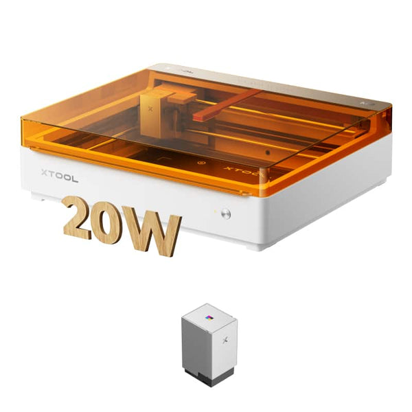 xTool - M2 20W Color Craft Laser Engraver, with Full-Color CMYK Inkjet Printer