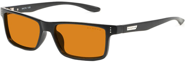 GUNNAR - Vertex Computer Glasses with Blue Light Reduction , Amber Max Lenses - Onyx