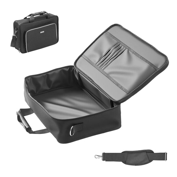 VEVOR - PS5 Carrying Case, Travel Bag for Playstation 5 & PS5 Slim Waterproof Nylon, Soft Interior Lining & Padded Dividers - Black