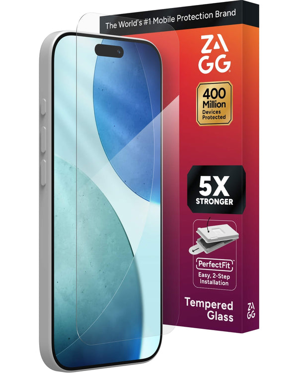 ZAGG - Glass Elite Screen Protector for Apple iPhone 17 - Clear