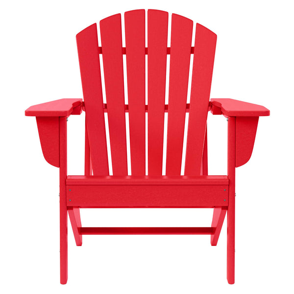 WestinTrends - Dylan Outdoor Adirondack Chair - Red