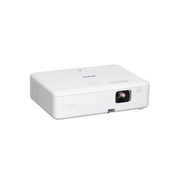 Epson - EpiqVision Flex CO-W01 Portable Projector, 3,000 Lumens Color & Brightness, 3LCD, Built-in Speaker, Home & Work - White