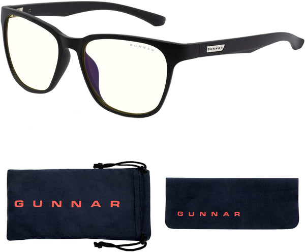GUNNAR - Berkeley Computer Glasses with Blue Light Reduction , Clear Lenses - Onyx