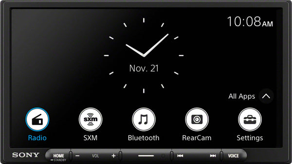 Sony - 7" Wireless Apple CarPlay and Android Auto Digital Media Receiver Maestro Compatible - Black