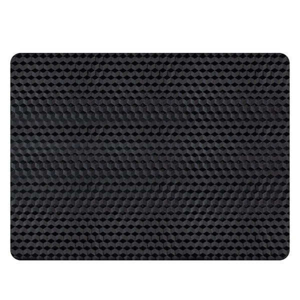 Winado - 36" x 48" x 0.06" Eco Friendly PVC Chair Mat with Nails, 3D Geometric Texture for Office, Gaming Chair Carpet Protection - Black