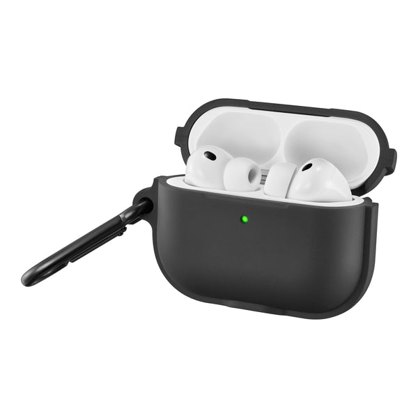 Insignia™ - Silicone Case for Apple AirPods Pro 3 with 3-in-1 Cleaning Tool - Black
