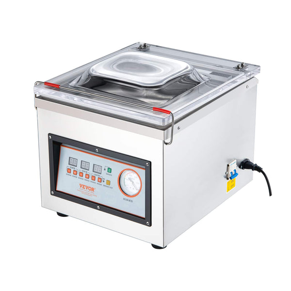 VEVOR - Vacuum Sealer, 320W, Ideal for Wet Foods, Meats & Marinades, Compact Design, 12.6" Seal Bar - Silver