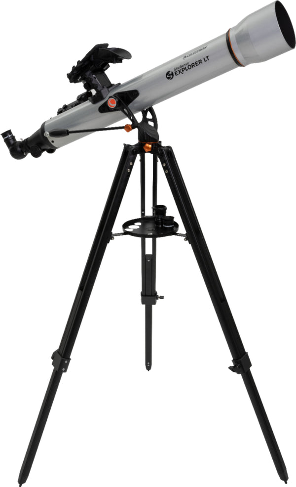 Celestron - StarSense Explorer 80mm Refractor Telescope - Silver/Black