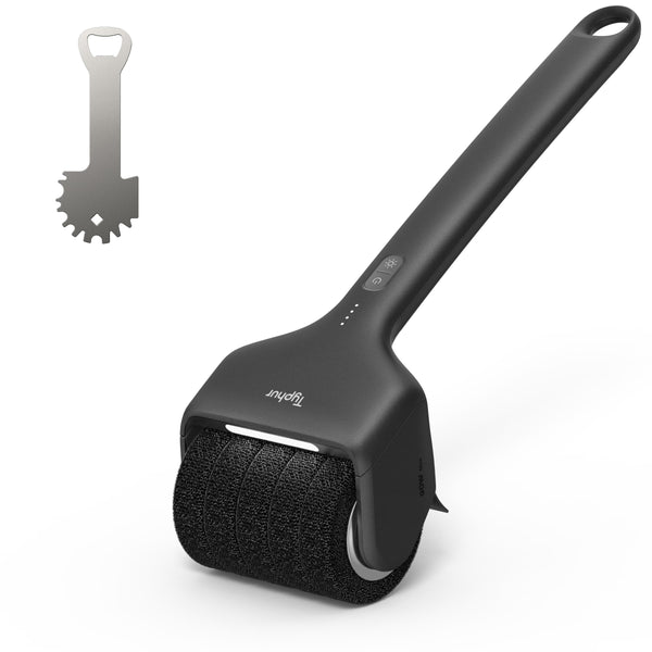 Typhur - Grill Brush Bot Electric Steam Grill Cleaner with Bristle-Free Grill Brush Head - Gunmetal Gray