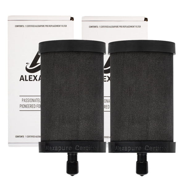 3M - Alexapure Pro 2387 Genuine Replacement Water Filter Black-Made in USA (2 Pack)