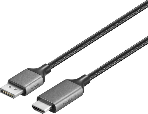 Insignia™ - 6 ft. DisplayPort to HDMI Cable - Black