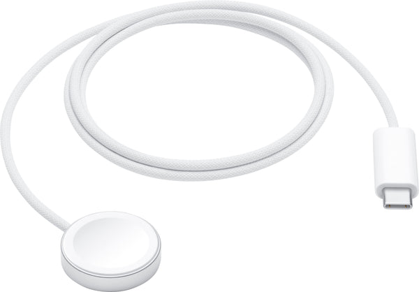 Apple - Watch Magnetic Fast Charger to USB-C Cable (1 m) - White