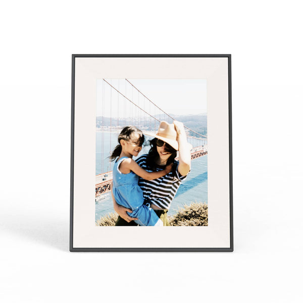 Aura Home - Aura Aspen 12" Digital Wifi Photo Frame- Carbon with Paper Mat - Carbon (Dark)
