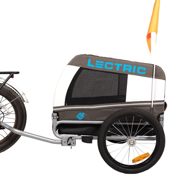 Lectric eBikes - Waterproof Foldable Pet Trailer with Quick-Release Wheels - Gray