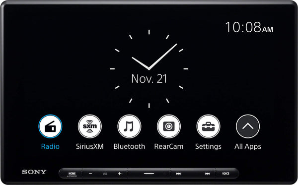 Sony - 10.1" Wireless Apple CarPlay and Android Auto Digital Media Receiver Maestro Compatible - Black