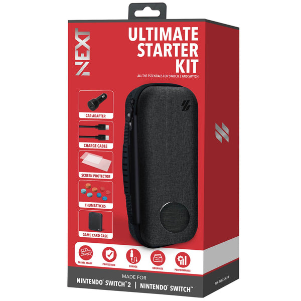 NEXT - Ultimate Starter Kit for Nintendo Switch 2 & Switch - Gray/Black