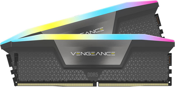 CORSAIR - VENGEANCE RGB 32GB (2x16GB) DDR5 6000MHz C36 AMD EXPO & Intel XMP UDIMM Desktop Memory - Gray