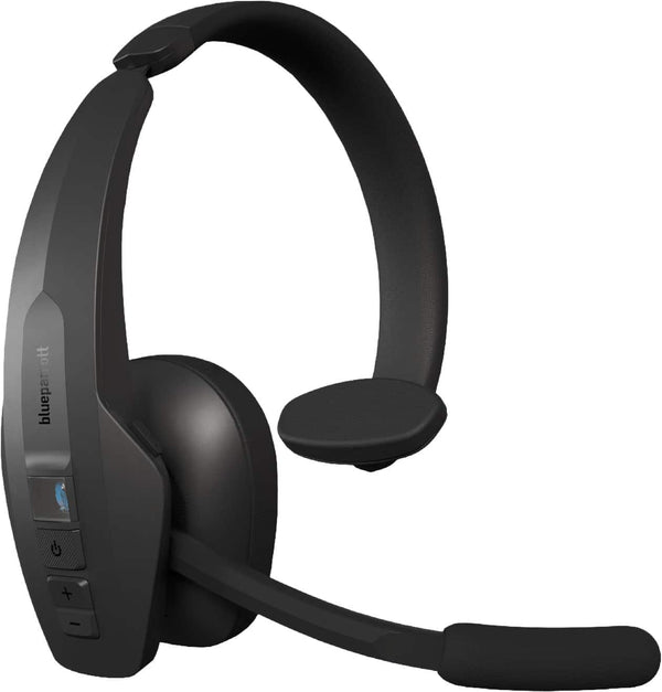 BlueParrott - Pro B450 Wireless Bluetooth Mono Headset with 98% AI Voice Isolation Mics, ANC audio, and All-Day Comfort - Black