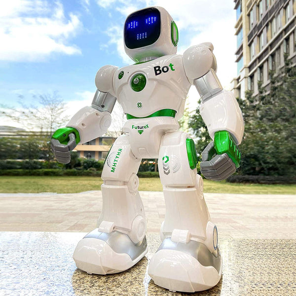 Ruko - 1088 Smart Robot for Kids toy, Large Programmable Interactive RC Robot with Voice Control, Gifts for boys and girls - Green