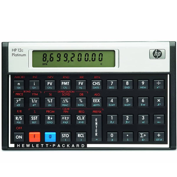 HP - 12C Platinum Financial Calculator (Algebraic or RPN)