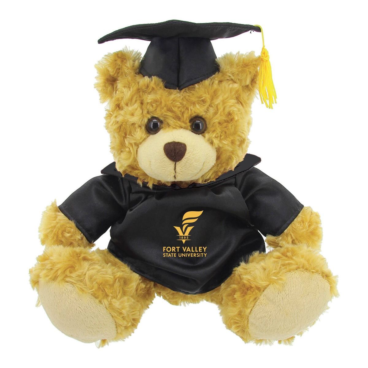 Jardine - /Brown Fort Valley State Wildcats 12'' Graduation Plush Bear - Black