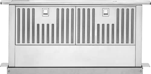 KitchenAid - 30 inches - Externally Vented & Recirculating - Telescopic Downdraft Range Hood - Stainless Steel
