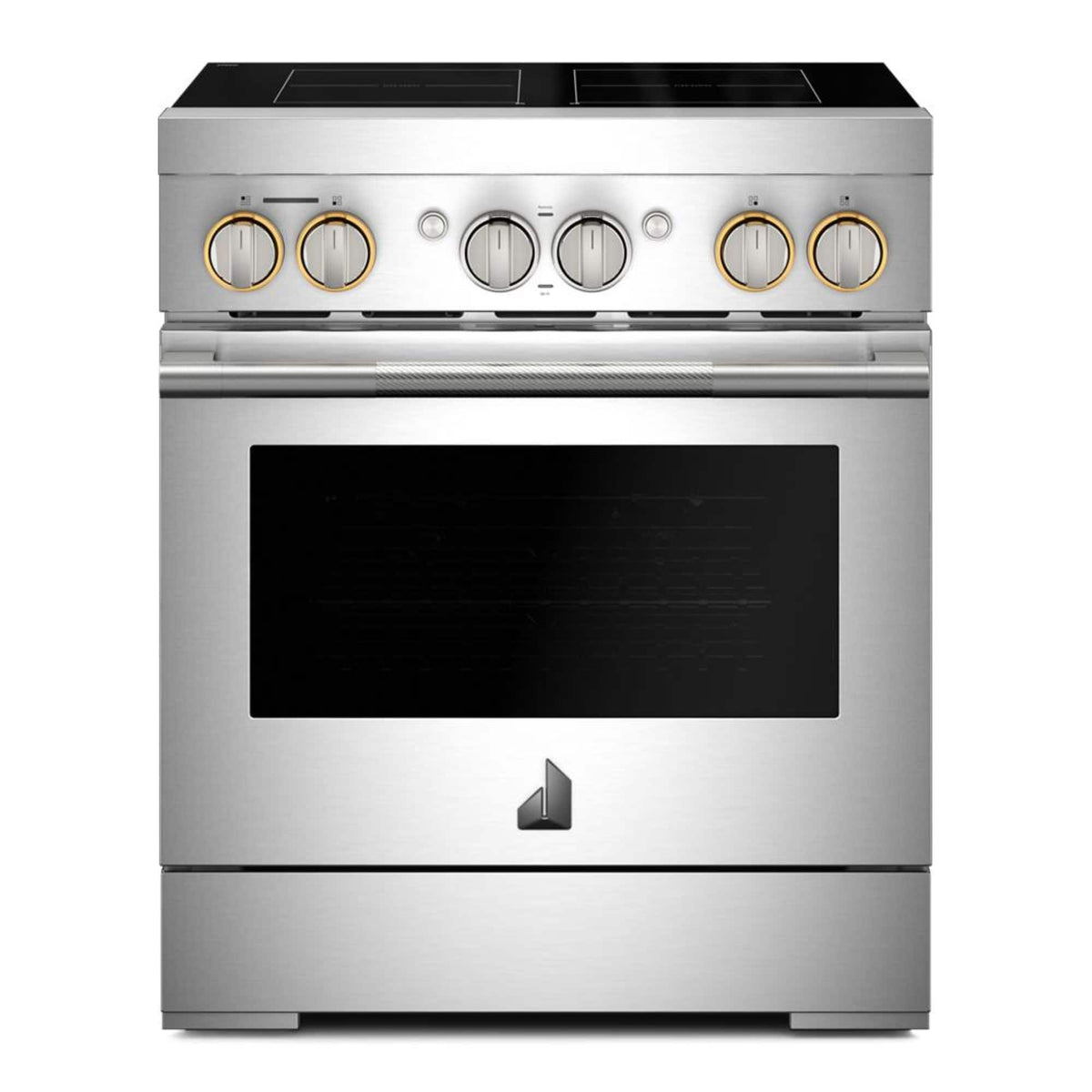 JennAir - 30 in. Wide 4 Elements RISE 4.1 Cu. Ft. Freestanding Electric Induction Range - Stainless Steel