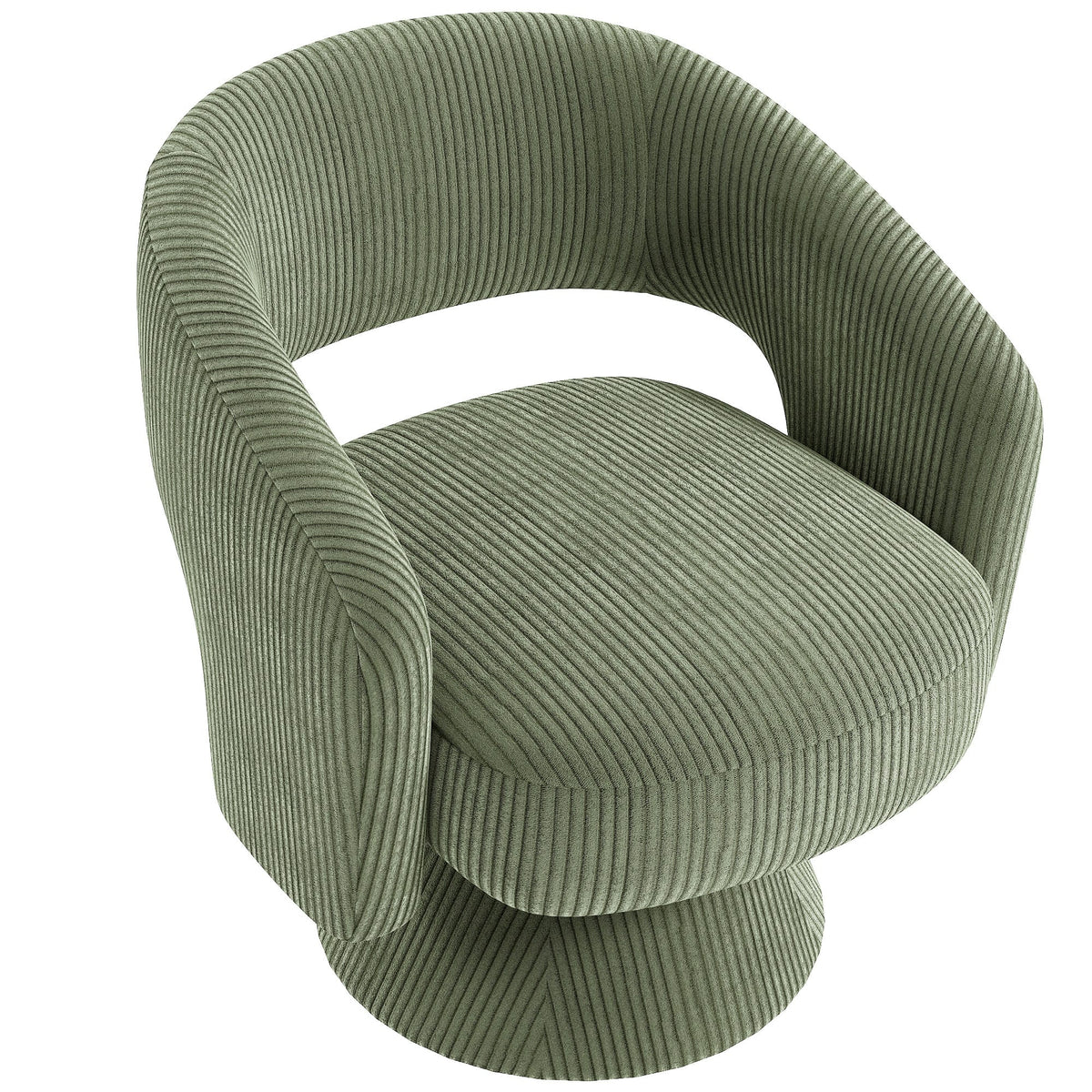 Homcom - Barrel Accent Chair - Green