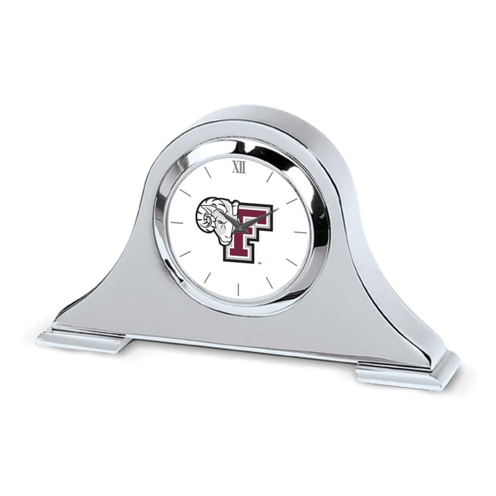 Jardine - Fordham Rams Logo Napoleon Desk Clock - Silver