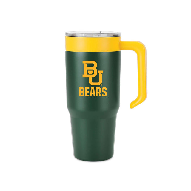 Front. Indigo Falls - Baylor Bears 36oz. Logo Combo Stainless Steel Tumbler - Multicolor.