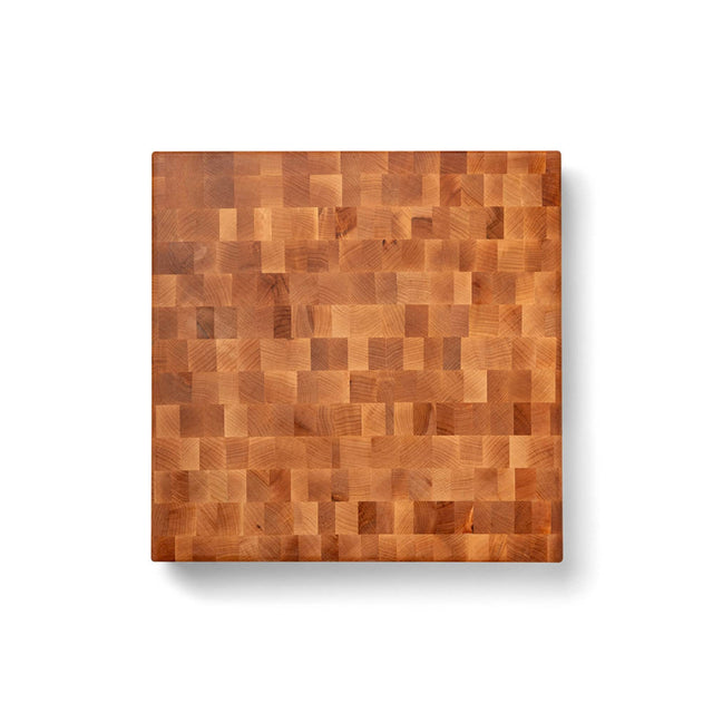 Front. John Boos - John Boos Large Maple Wood End Grain Chopping Board for Kitchen, 18" x 18" x 3" - Maple.