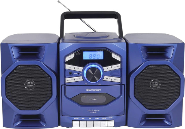 STANDBY STUNLED 89.0 FUNCTION TUN- TUN ESCAN AUX - FROD REPEA XBASS 144 M 4 VOL.. VOL.- Emerson .... AUTO STOP SYSTEM RECORD PLAY NEW F.FWD STOP/PAUSE
