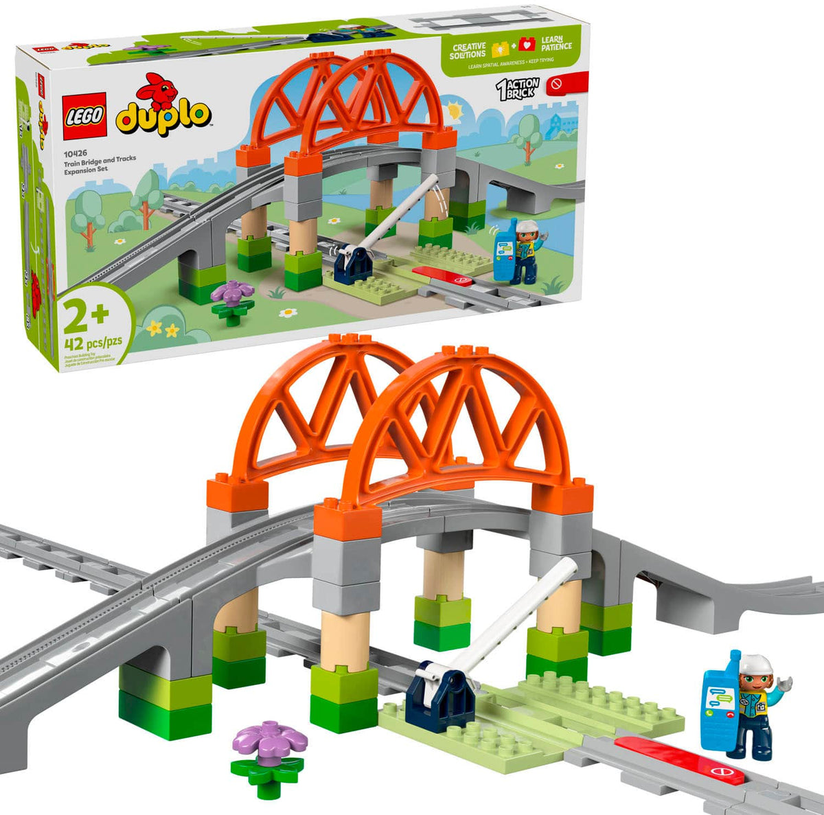 LEGO - DUPLO Town Train Bridge and Tracks Expansion Set 10426