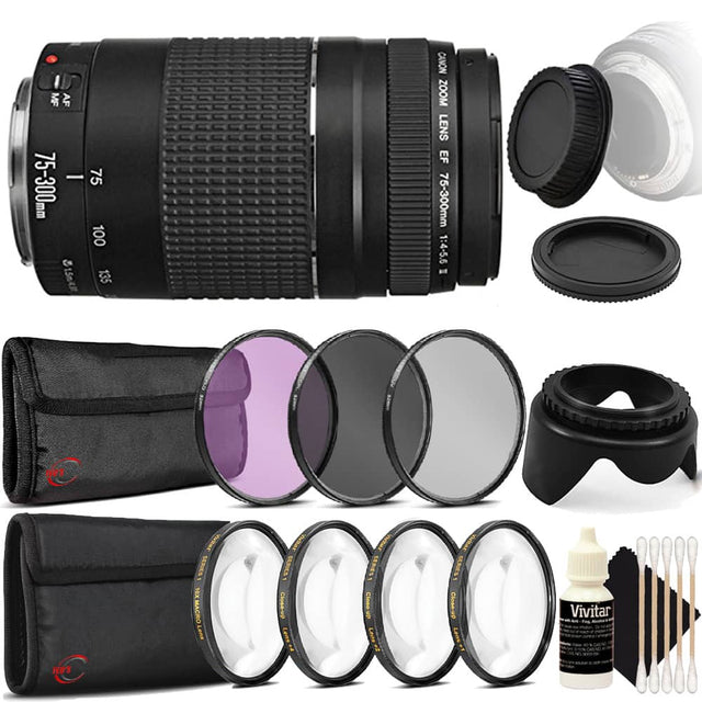 MF AF 75-300mm 100 15m4 135 CANON ZOOM LENS EF 75-300mm 1:4-5.6 - HS TED'S WRAT SERIC 10X HEX MACRO E ttar SERICS Cloep Lens+ Prt (A Clone-up DRn VtA MERES! hope-uP Looe Vivitar - - Fr -e mtn - DN - CAN 3