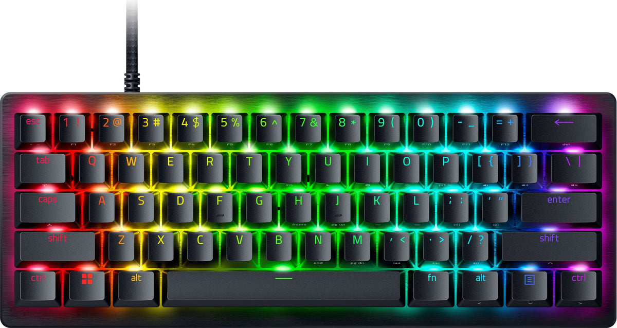 Razer - Huntsman V3 Pro Mini 60% Wired Analog Optical Linear Switch Gaming Keyboard with Snap Tap - Black
