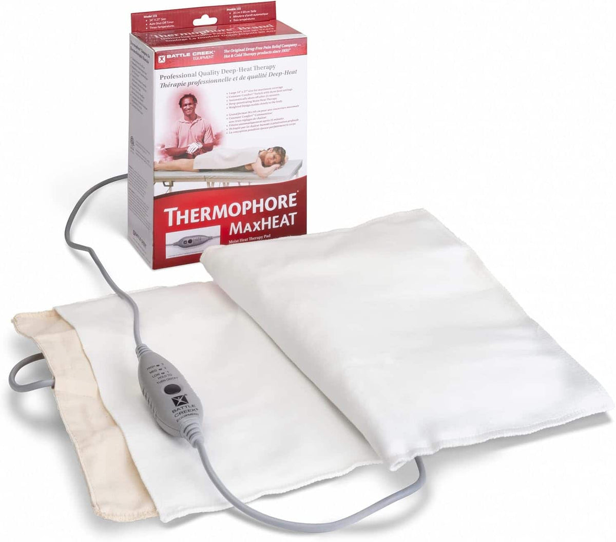Thermophore - MaxHeat Moist Heating Pad (Model 155) 14" x 27" - Cream