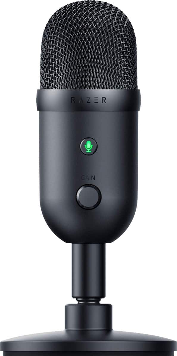 Front. Razer - Seiren V2 X USB Condenser Microphone - Black.