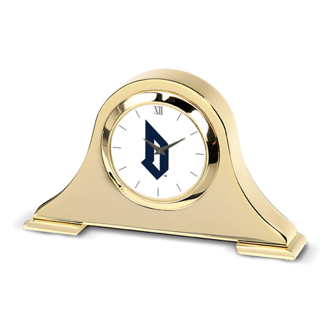 Front. Jardine - Gold Duquesne Dukes Team Logo Napoleon Desk Clock - Gold.