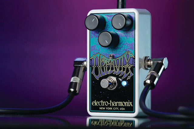 - Volume (VOL)
- Boost (BOOST)
- Octave (OCTAVE)
- Input (INPUT)
- Output (OUTPUT)

Electro-Harmonix
New York City, USA