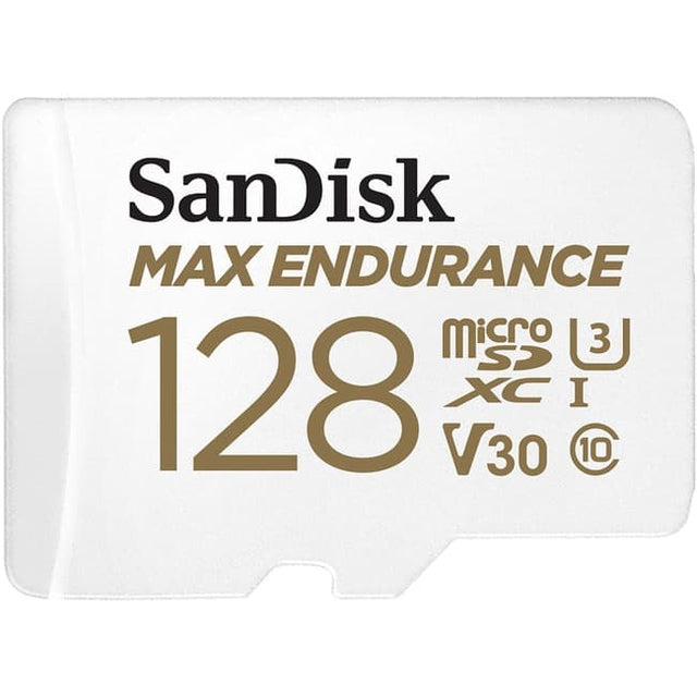 SanDisk MAX ENDURANCE  
128 GB  
microSDXC I  
V30 C10