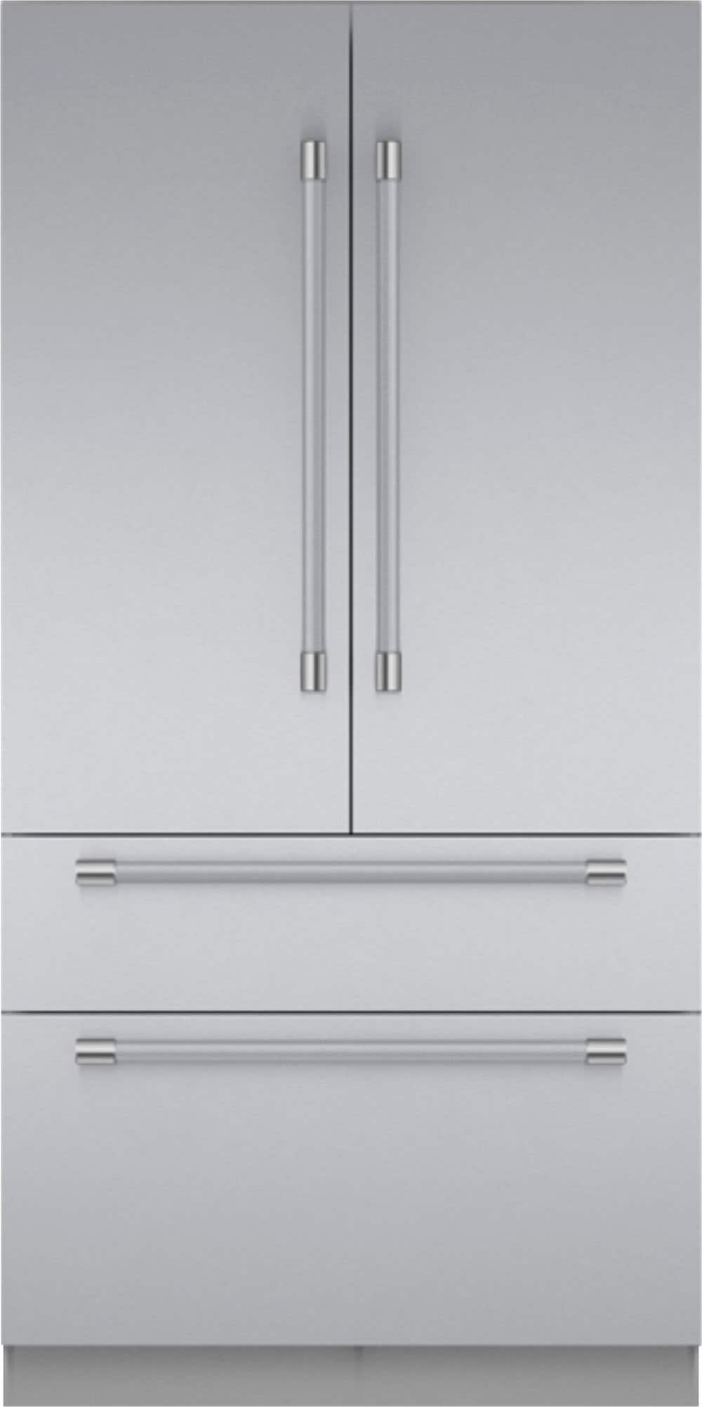 Thermador - Freedom Collection 42 in. Wide 23.1 Cu. Ft. French Door Bottom Freezer Built-in Smart Refrigerator - Stainless Steel