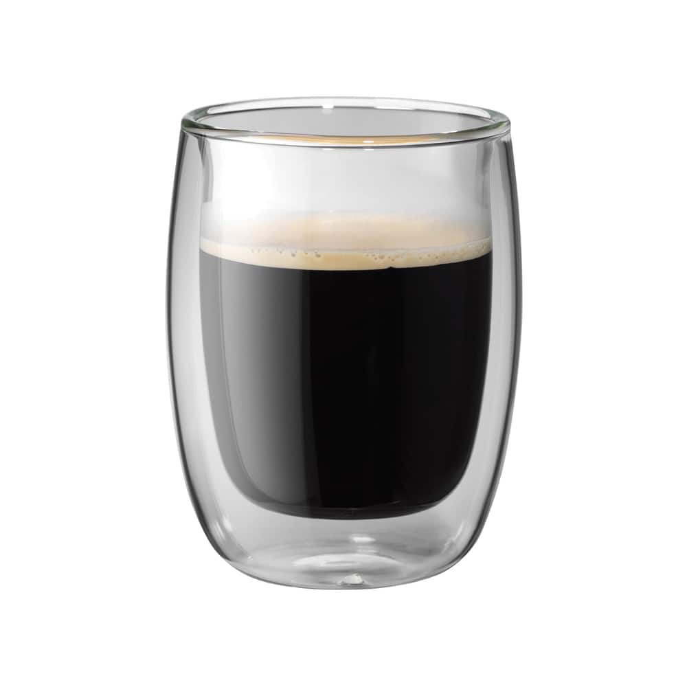 ZWILLING - Sorrento 2-pc Double-Wall Glass Coffee Cup Set - Clear