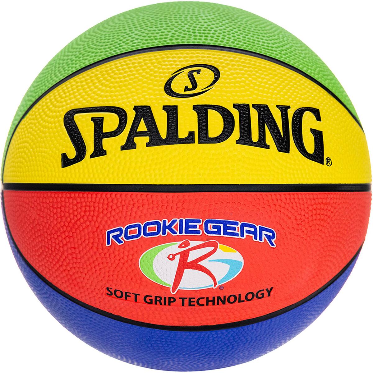 Spalding - Youth Rookie Gear Soft Grip Indoor/Outdoor Basketball - Multicolor
