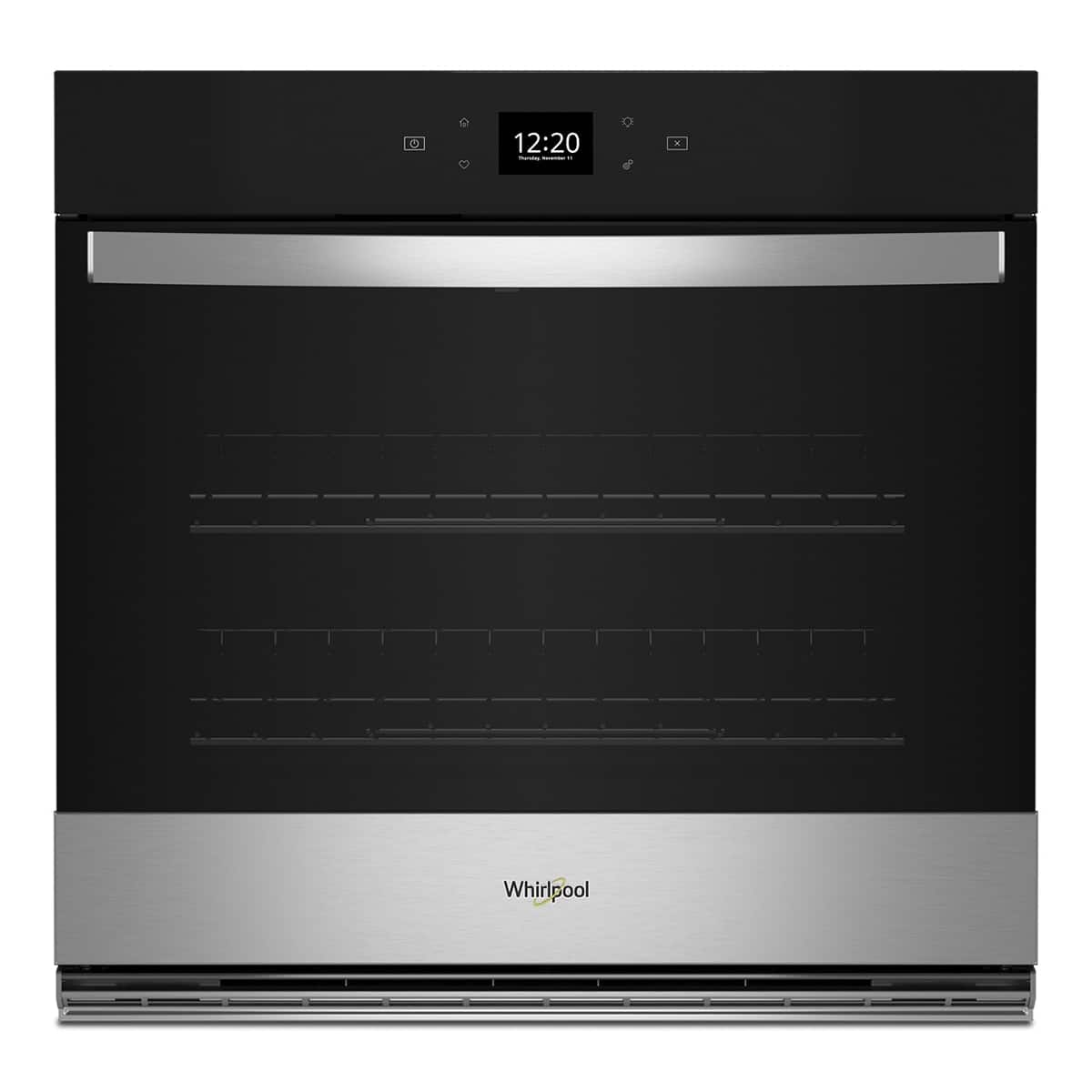 Whirlpool - 30 inch Built-In Single Electric Convection Wall Oven with Air Fry When Connected - Stainless Steel