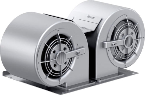 Front. Thermador - 1000 CFM Integral Blower - Silver.