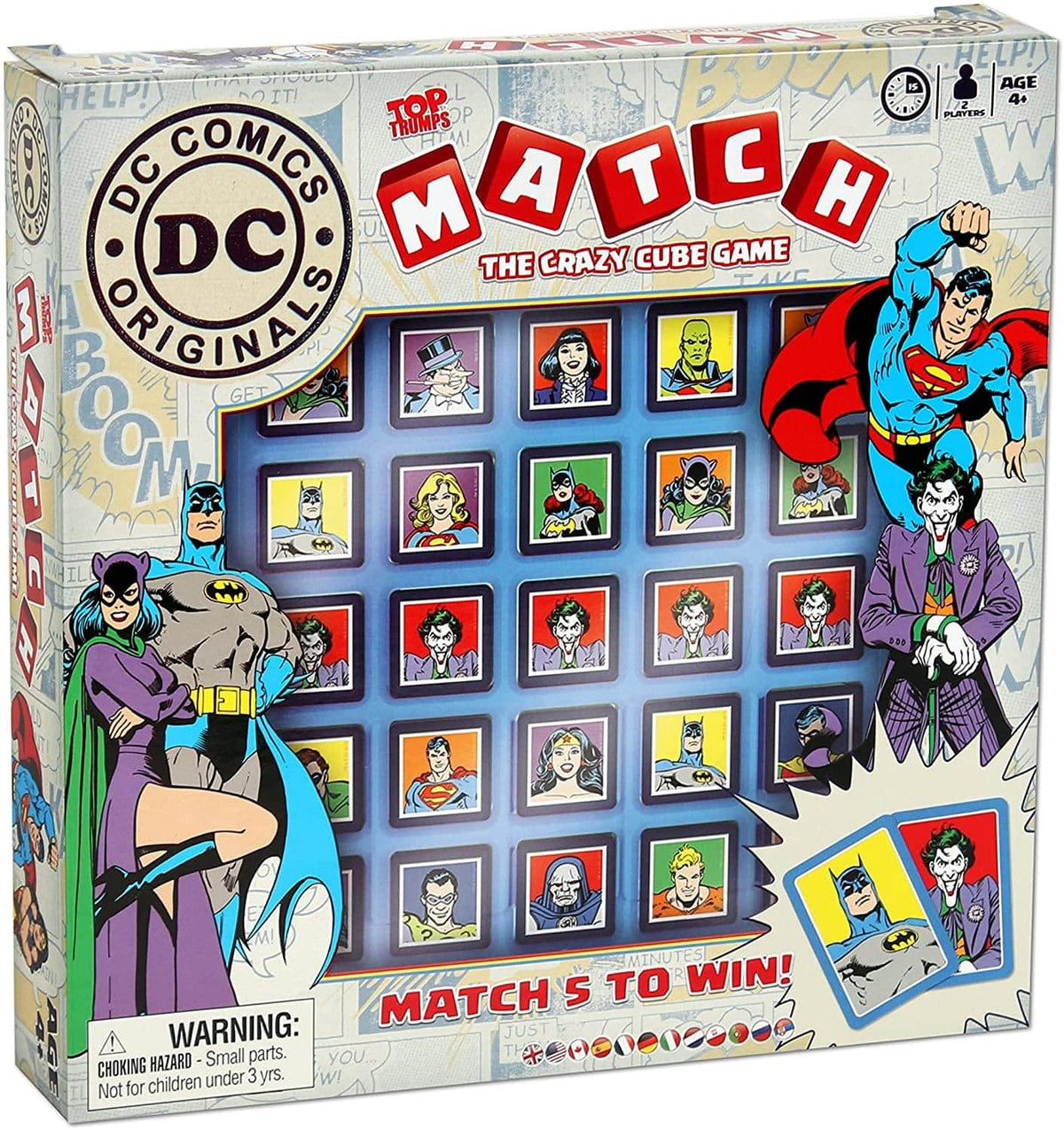 DC Comics Top Trumps Match | The Crazy Cube Game - Gray