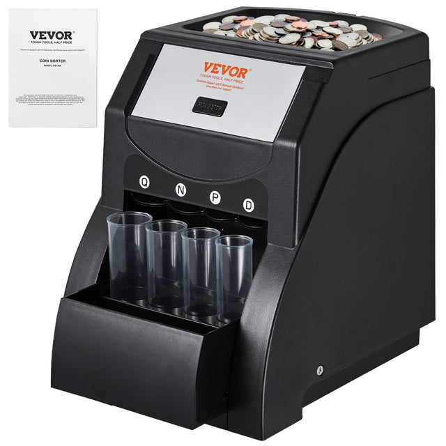 VEVOR  
TOUGH TOOLS, HALF PRICE  

COIN SORTER  
MODEL: CS-1588  

VEVOR  
TOUGH TOOLS, HALF PRICE  
www.vevor.com  

Q  
N  
P  
D  

NEW/STOP